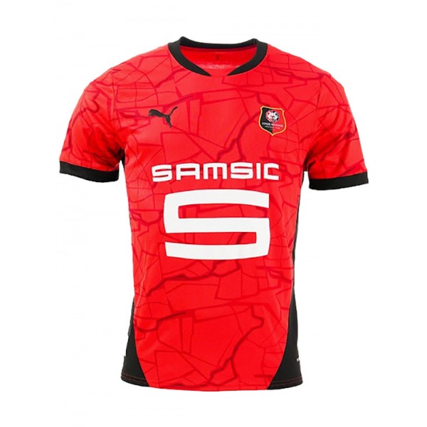 Stade rennais maglia da casa uniforme da calcio per adulti maglia da calcio prima divisa sportiva da uomo 2024-2025